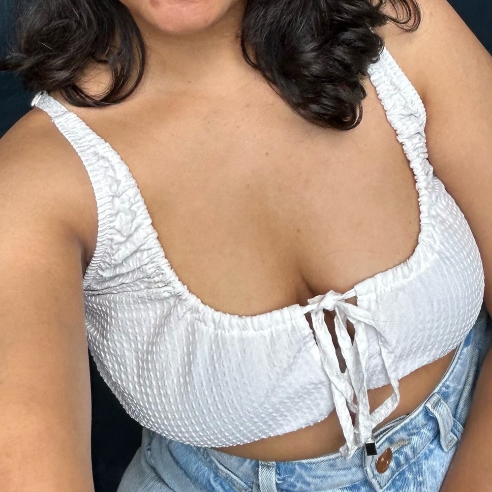 Zara - Cropped Bralette Top - Size Small